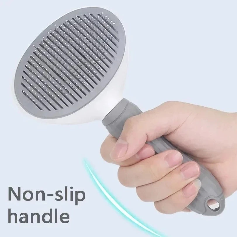 Self-Cleaning Pet Brush – Grooming Comb for Dogs and Cats
