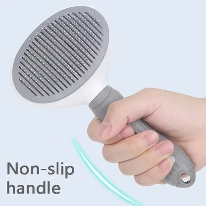 Self-Cleaning Pet Brush – Grooming Comb for Dogs and Cats